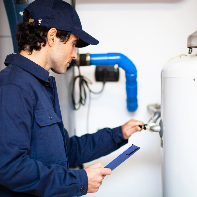 water heater inspection for residential house